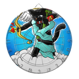 Cible De Fléchettes Saint Valentin Charbon noir Cat+BGC