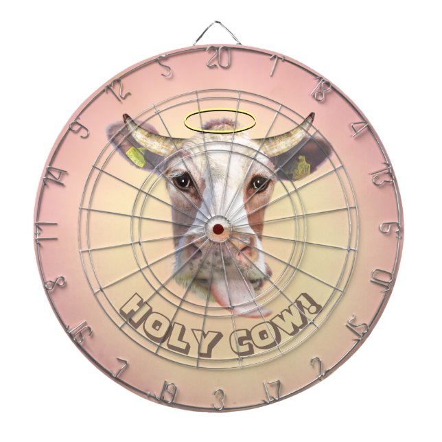 Cible De Fléchettes Sainte vache ! (Devant)