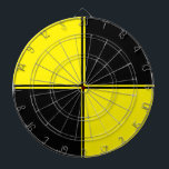 Cible De Fléchettes Salle de Jeu Noir & Jaune Foncé<br><div class="desc">régalez-vous !</div>