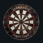 Cible De Fléchettes Salle de Jeux Familiale Wood Look Réunion annuelle<br><div class="desc">Élevez vos nuits de jeu avec notre tableau de fléchettes à effet de bois familial, conçu pour apporter une touche personnelle à votre maison. Ce tableau de bord unique vous permet d'afficher fièrement votre nom de famille et votre emplacement, ce qui en fait non seulement un jeu mais un héritage...</div>
