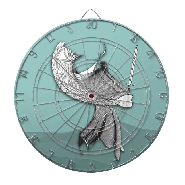 Cible De Fléchettes Samurai numérique (Devant)