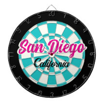 San Diego CA Rose Chaud Turquoise Blanc Noir