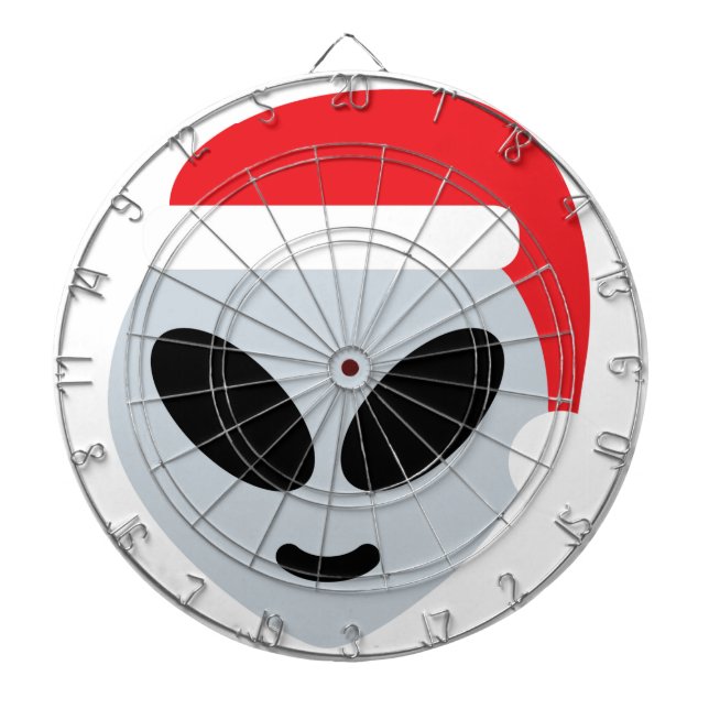 Cible De Fléchettes santa claus alien emoji (Devant)