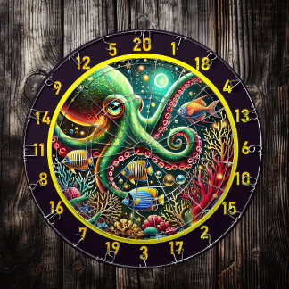 Cible De Fléchettes Sapphire Tentacle Octopus Darboard