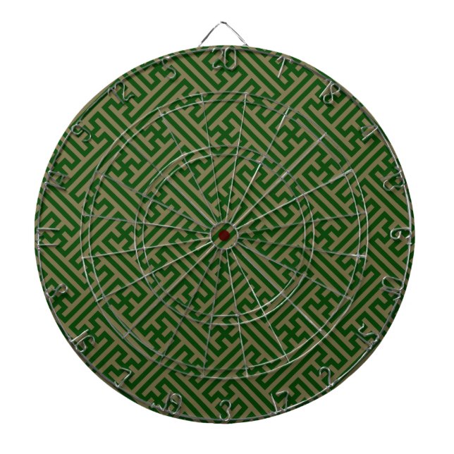 Cible De Fléchettes Sayagata motif, japonais, vert et or (Devant)