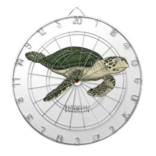 Cible De Fléchettes Sea turtle cartoon