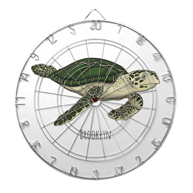 Cible De Fléchettes Sea turtle cartoon (Devant)