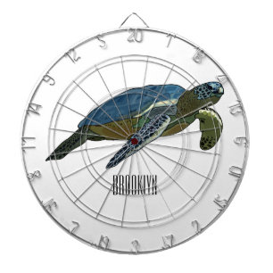 Cible De Fléchettes Sea turtle cartoon