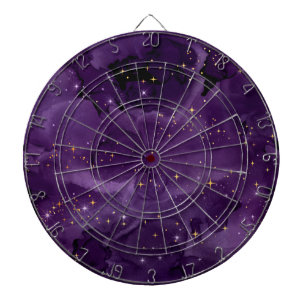 Cible De Fléchettes Série Galaxy Violet Design 8