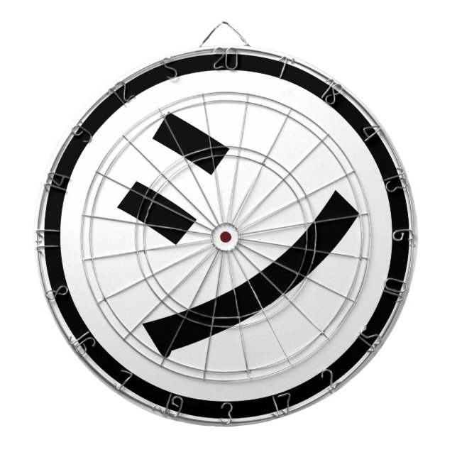 Cible De Fléchettes ㋛ Shi Kana Katakana Smiling Emoji / Emoticon (Devant)