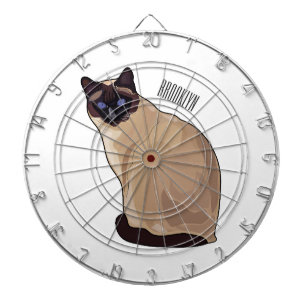 Cible De Fléchettes Siamese cat cartoon