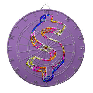 Cible De Fléchettes Signe dollar