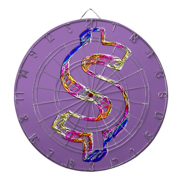 Cible De Fléchettes Signe dollar (Devant)