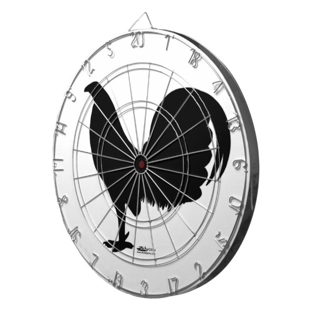 Cible De Fléchettes Silhouette du coq Gamecock (Devant droit)