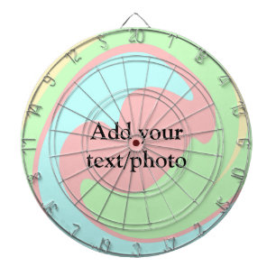 Cible De Fléchettes Simple acrylique pour marbre ajouter votre nom de