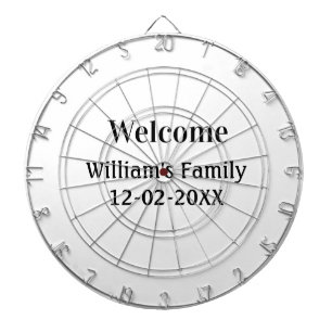 Cible De Fléchettes simple logo monogramme minimal personnalisé