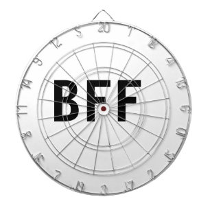 Cible De Fléchettes Simple minimal BFF meilleures amies famille nom pe