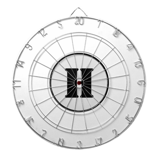 CIBLE DE FLÉCHETTES SIMPLE MODERNE MODERNE MONOGRAM ÉLÉGANT CHIC STYLE (Devant)