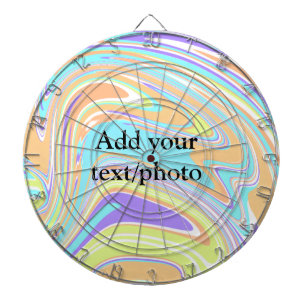 Cible De Fléchettes Simple pink blue orange yellow abstract add name t