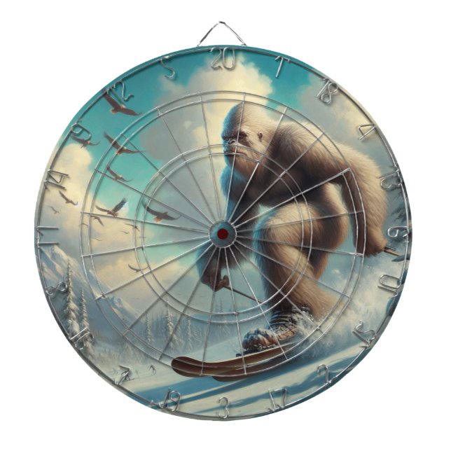 Cible De Fléchettes Ski Bigfoot (Devant)