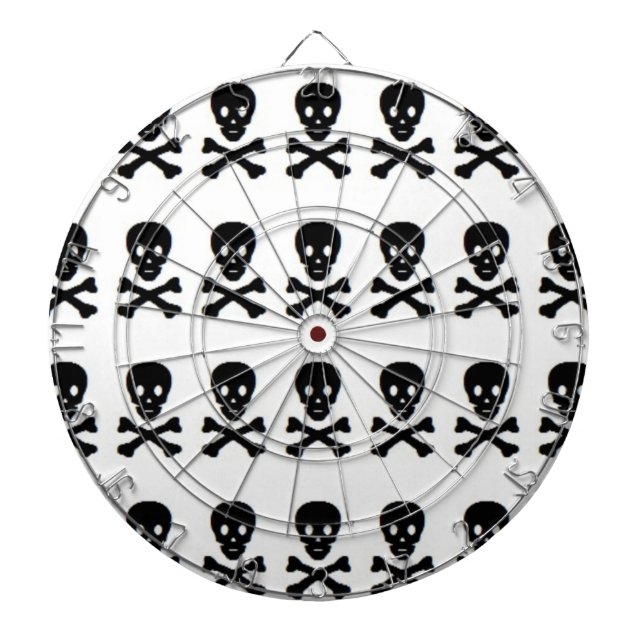 CIBLE DE FLÉCHETTES SKULL AND CROSSBONES (Devant)