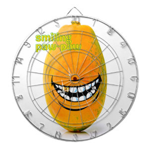 Cible De Fléchettes Smiling Pawpaw a rencontré 'n Goue Tand