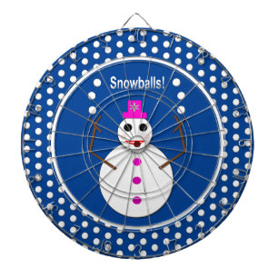 Cible De Fléchettes Snowlady de Noël Jongler boules de neige amusant