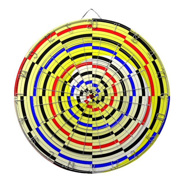 Cible De Fléchettes Spirales jaunes par Kenneth Yoncich (Devant)