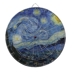 Cible De Fléchettes Starry Night & Van Gogh / Art vintage