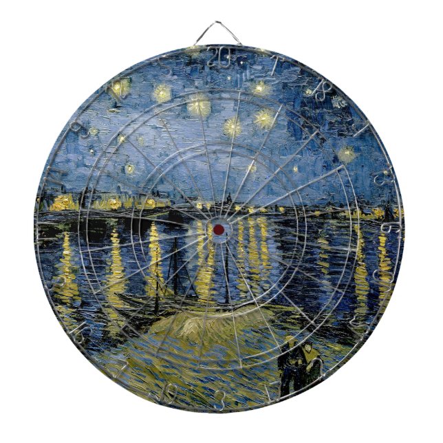 Cible De Fléchettes Starry Night Vincent van Gogh (Devant)