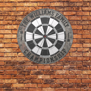 Cible De Fléchettes Steam Punk Nom de famille Personnalisé