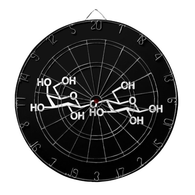 Cible De Fléchettes Structure du lait lactose (Devant)