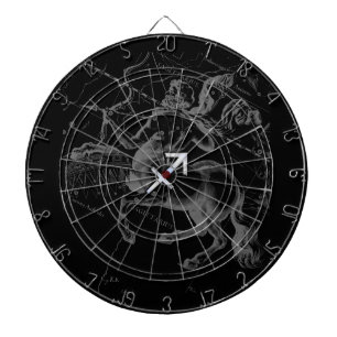 Cible De Fléchettes Style Chrome Sagittarius Zodiac Connexion Hevelius