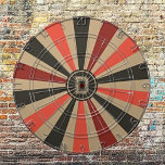 Cible De Fléchettes Sunburst Retro personnalisé - Route 66<br><div class="desc">Revenez dans le temps et amenez les classiques de la Route 66 dans votre salle de jeux avec notre Cible de flechettes Retro Sunburst personnalisée. Conçu pour élever votre espace et vos esprits, ce tableau, avec un mélange captivant d'olive noire et de rouge, transforme chaque pas dans un voyage le...</div>