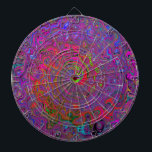 Cible De Fléchettes Super psychédélique Magenta Retro Liquide Swirl<br><div class="desc">Cette peinture à l'huile numérique originale de My Rubio Garden présente un coloré marbré Magenta Super Abstrait rétro avec des peintures à l'huile Liquide Vert citron,  Bleu Royal,  Violet et Rose Chaud. Le résultat est un design trippé coloré,  abstrait,  psychédélique que vous aimerez!</div>