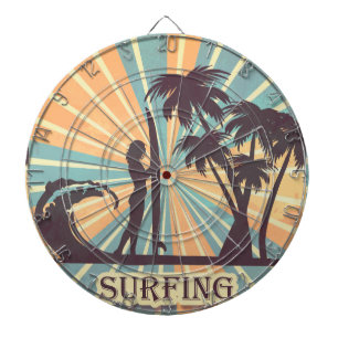 Cible De Fléchettes Surfer Girl