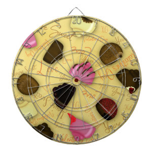 Cible De Fléchettes Sweet Valentine - Saint Valentin Motif de bonbons