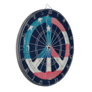 CIBLE DE FLÉCHETTES SYMBOLE DE LA PAIX AMÉRICAINE