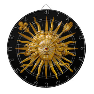 Cible De Fléchettes Symbole de Louis XIV le Roi Soleil