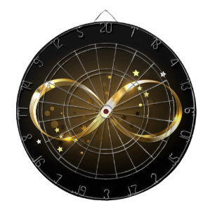 Cible De Fléchettes Symbole d'infini doré