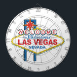 Cible De Fléchettes SYMBOLE RÉtro DE Las Vegas<br><div class="desc">SYMBOLE RÉtro DE Las Vegas</div>