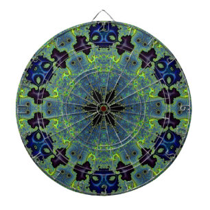 Cible De Fléchettes Symphonie fractale radieuse