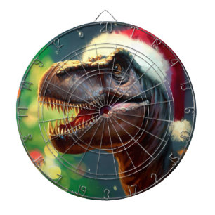Cible De Fléchettes T-Rex de Noël (2)