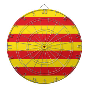 Cible De Fléchettes Tableau avec Drapeau de Catalogne, Espagne