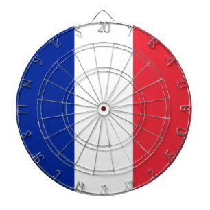 Cible De Fléchettes Tableau avec Drapeau de France