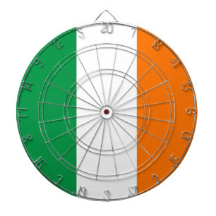 Cible De Fléchettes Tableau avec Drapeau d'Irlande