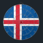Cible De Fléchettes Tableau avec Drapeau d'Islande<br><div class="desc">Ajoutez une touche unique à votre salle de jeux avec notre Patriotic Dartboard avec le Drapeau de l'Islande ! Ce tableau de bord de haute qualité n'est pas seulement une pièce de jeu fonctionnelle mais aussi un bel étalage de la fierté islandaise. Le design dynamique met en valeur le drapeau...</div>