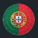 Cible De Fléchettes Tableau avec Drapeau du Portugal<br><div class="desc">Transformez votre salle de jeux en hommage à la fierté portugaise avec notre tableau de bord arborant le drapeau du Portugal! Conçu avec précision et passion, ce tableau de bord affiche fièrement les couleurs vives rouge et vert du drapeau portugais, symbolisant la riche histoire, le patrimoine maritime et l’unité culturelle...</div>