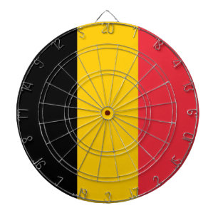 Cible De Fléchettes Tableau de bord avec Drapeau de Belgique