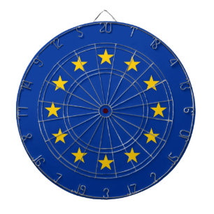 Cible De Fléchettes Tableau de bord avec drapeau de l'Union européenne